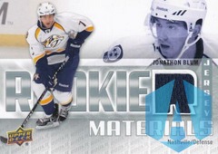 2011-12 Upper Deck Rookie Materials #RM-JB Jonathon Blum